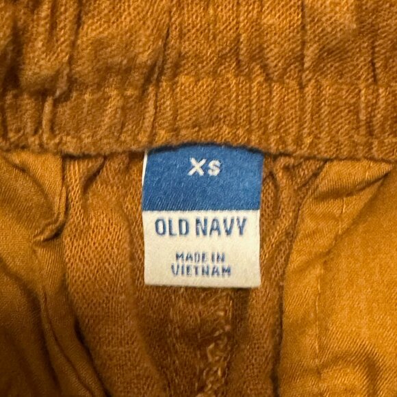 Old Navy Khaki Linen pants Size XS - Picture 2 of 2
